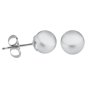 6mm Ball Stud Earrings in .925 Sterling Silver Free with Purchases of $150 or more.