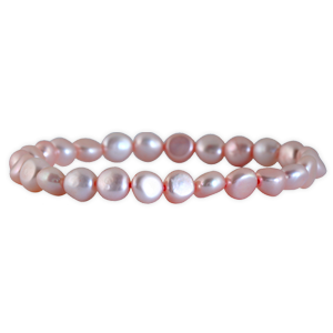 6-7MM Natural Freshwater Pink Pearl Stretch Bracelet
