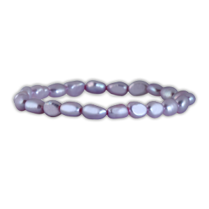 6-7MM Natural Freshwater Purple Pearl Stretch Bracelet